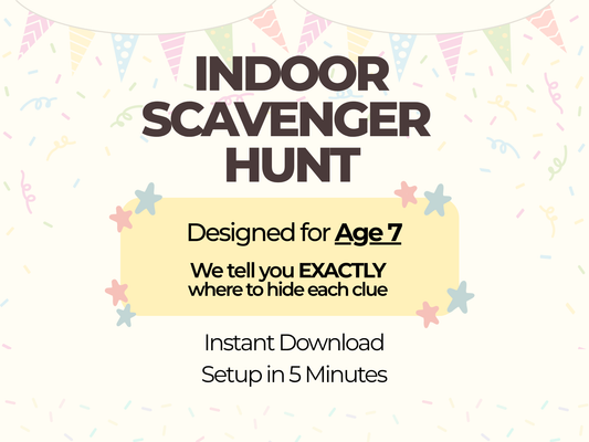 Indoor Scavenger Hunt for 7 Year Olds